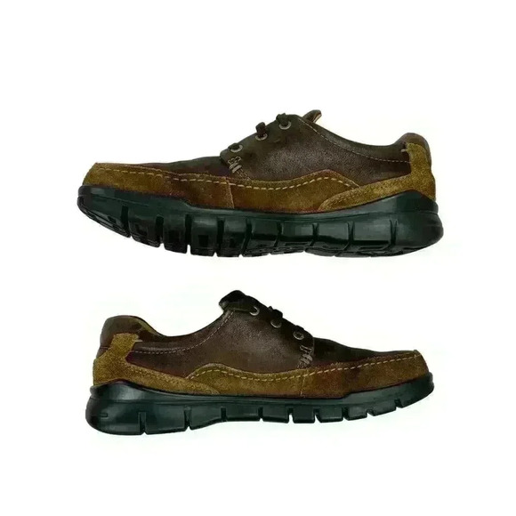 ECCO Men’s Brown Suede/Leather Receptor Comfort Walking Shoe Ero Size 43 US 10 - Picture 2 of 10